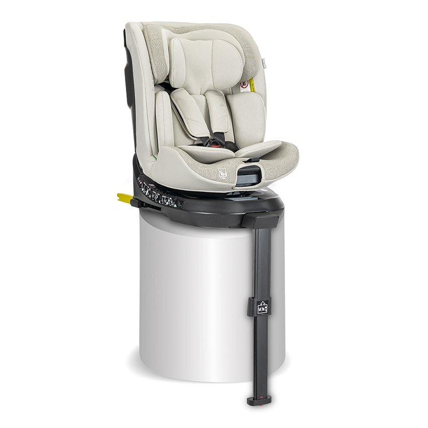 LORELLI Scaun auto pentru copii Solaris Beige 40-150 cm i-Size isofix picior de sprijin rotativ 360 0 luni-12 ani