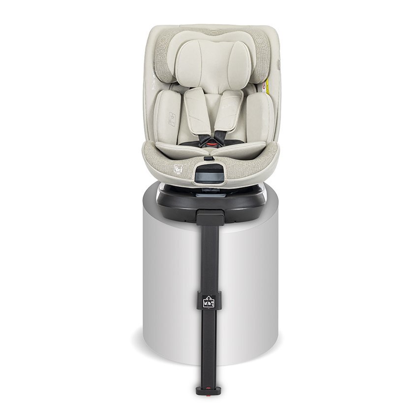 LORELLI Scaun auto pentru copii Solaris Beige 40-150 cm i-Size isofix picior de sprijin rotativ 360 0 luni-12 ani