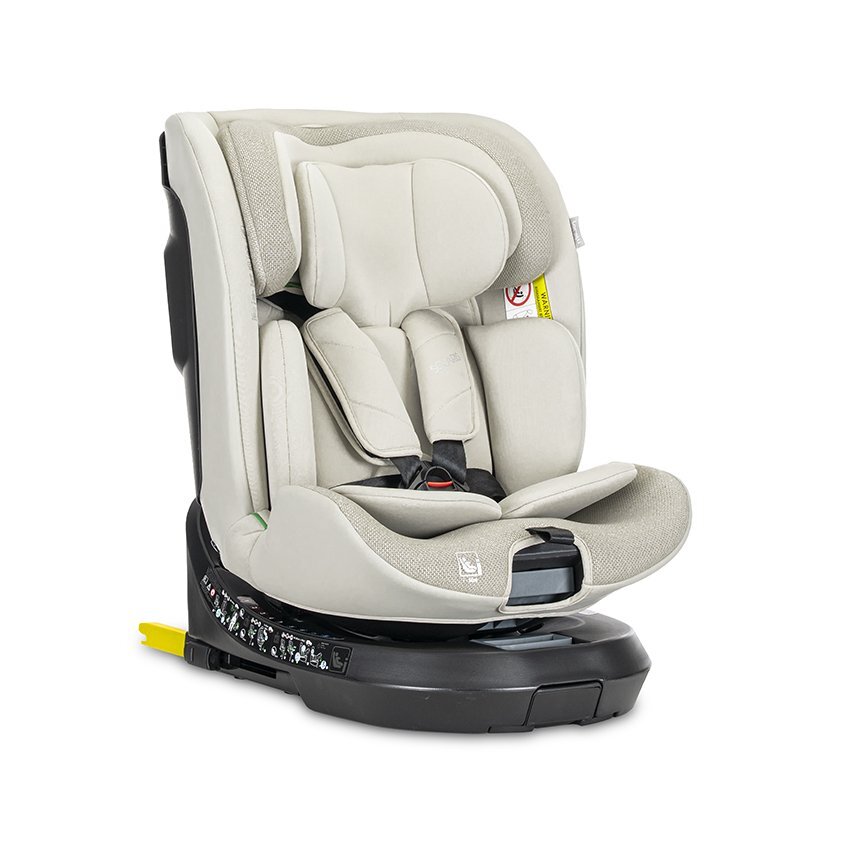 LORELLI Scaun auto pentru copii Solaris Beige 40-150 cm i-Size isofix picior de sprijin rotativ 360 0 luni-12 ani