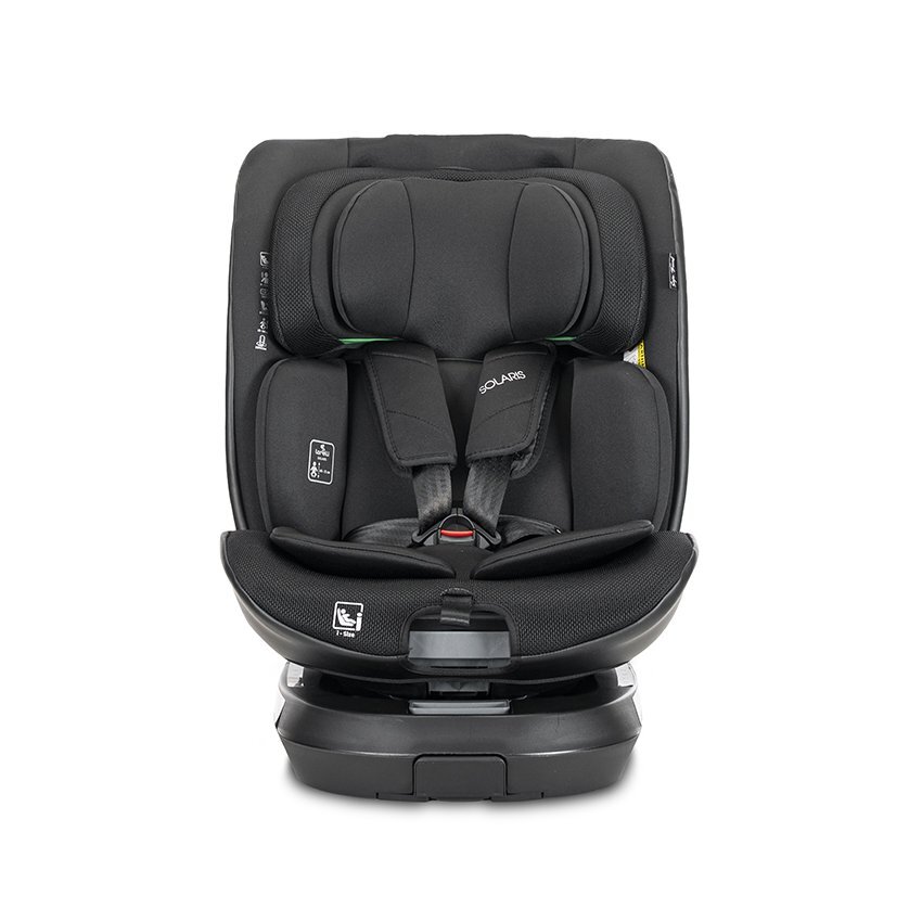 LORELLI Scaun auto pentru copii Solaris Black 40-150 cm i-Size isofix picior de sprijin rotativ 360 0 luni-12 ani