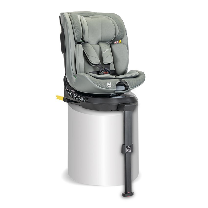 LORELLI Scaun auto pentru copii Solaris Green 40-150 cm i-Size isofix picior de sprijin rotativ 360 0 luni-12 ani