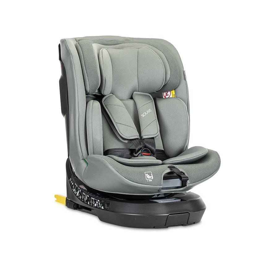 LORELLI Scaun auto pentru copii Solaris Green 40-150 cm i-Size isofix picior de sprijin rotativ 360 0 luni-12 ani