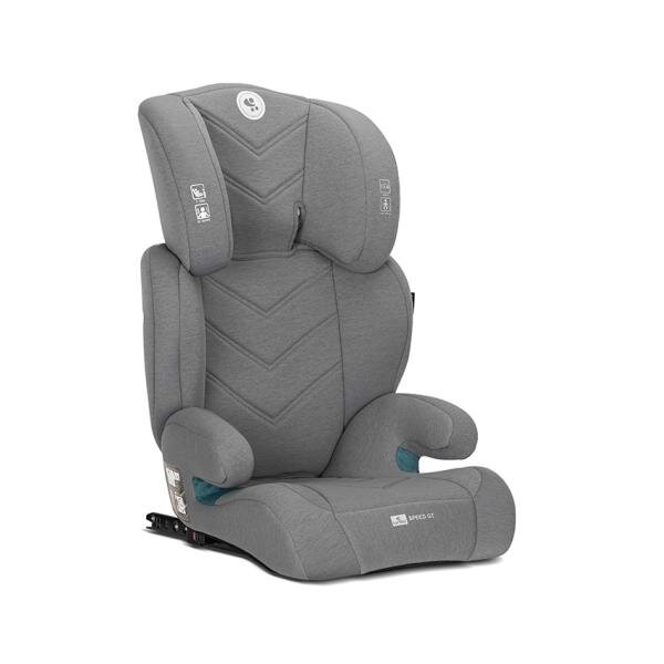 LORELLI Scaun auto pentru copii Speed GT Grey i-Size isofix transformabil in inaltator auto tetiera reglabila cotiere husa detasabila 3-12 ani 100-150 cm