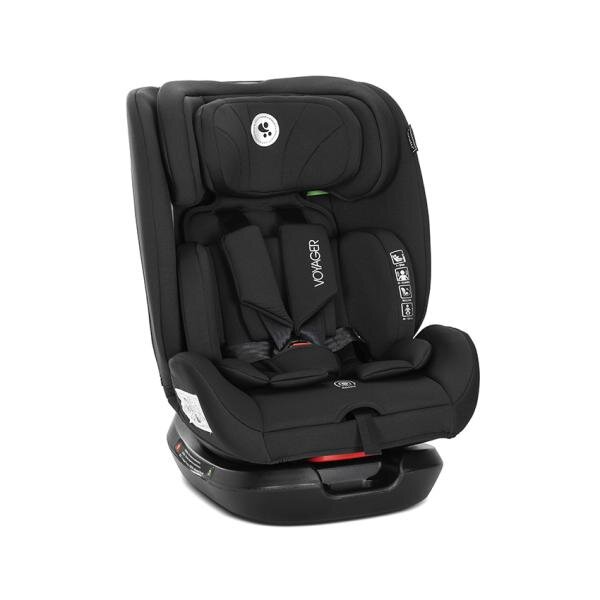 LORELLI Scaun auto pentru copii Voyager Black i-Size inclusa pernuta de calatorie 0 luni-12 ani 40-150 cm