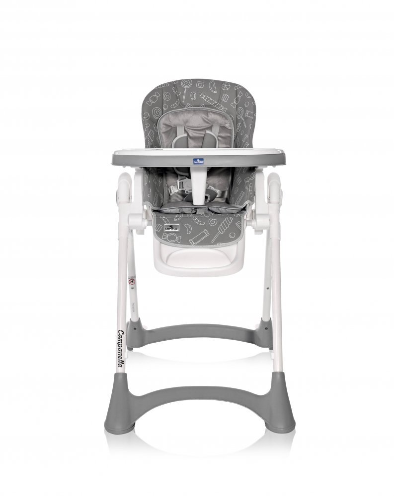 LORELLI Scaun de masa Campanella reglabil 6-36 luni Grey Candy