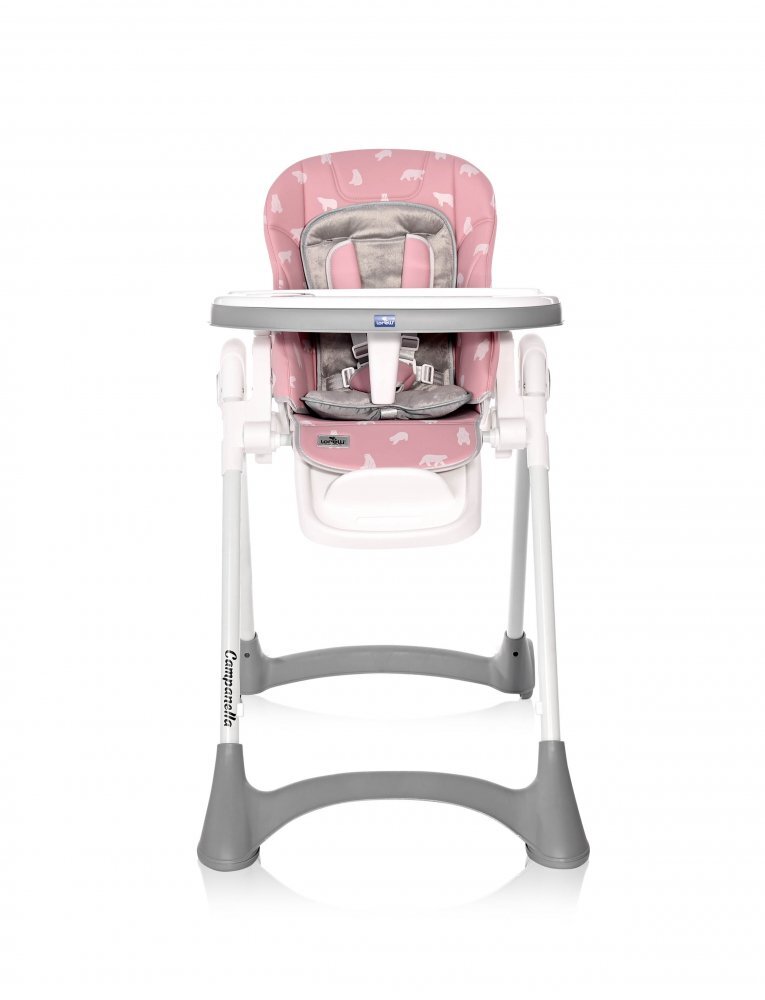 LORELLI Scaun de masa Campanella reglabil 6-36 luni Pink Bears