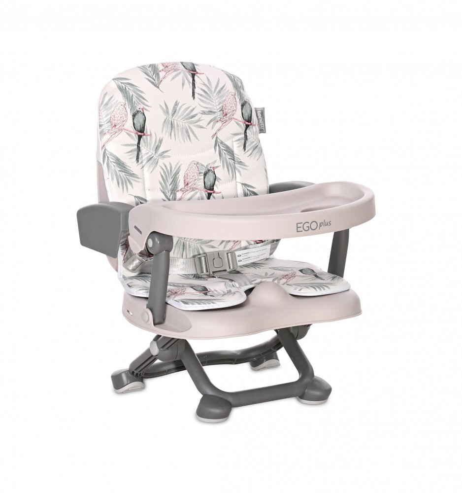 LORELLI Scaun de masa Ego Plus Booster pliabil si reglabil Grey Parrots