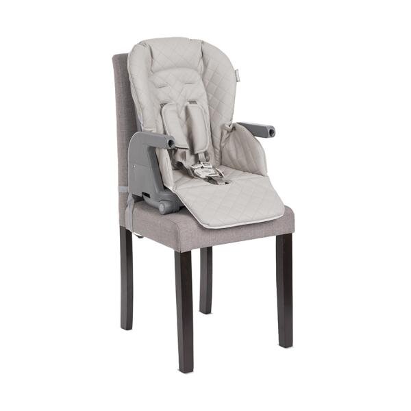 LORELLI Scaun de masa inalt pentru copii Chef Beige Leather 3 in 1 reglabil in mutiple pozitii dotat cu roti si suport pentru picioare