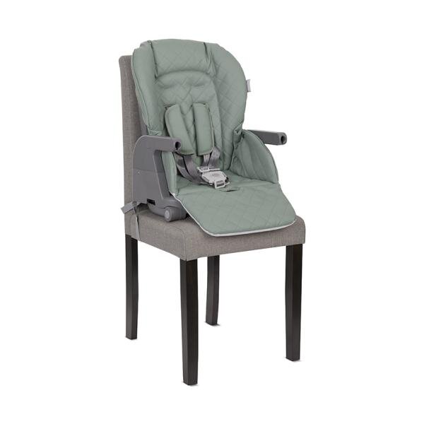 LORELLI Scaun de masa inalt pentru copii Chef Green Leather 3 in 1 reglabil in mutiple pozitii dotat cu roti si suport pentru picioare