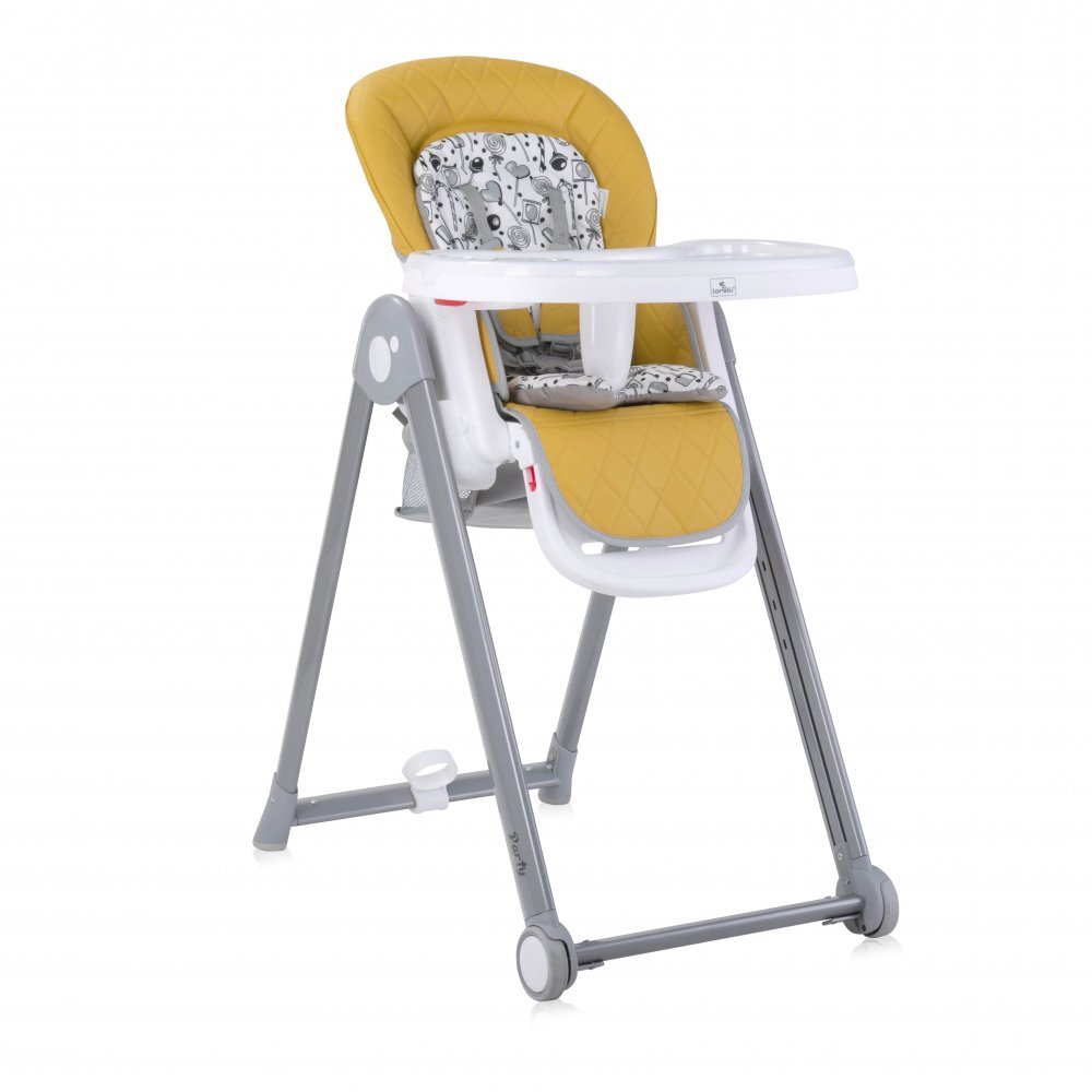 LORELLI Scaun de masa Party reglabil cadru din aluminiu Lemon Curry Leather