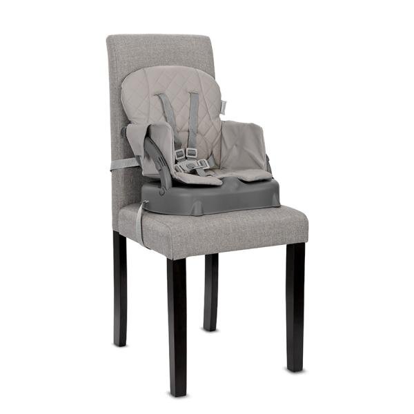 LORELLI Scaun de masa pentru copii Siesta Beige Leather 3 in 1 cu suport pentru picioare tavita detasabila si centuri de siguranta