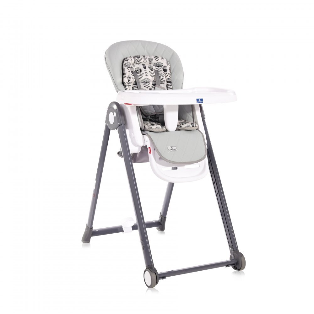 LORELLI Scaun de masa reglabil Party cu cadru din aluminiu Cool Grey Leather
