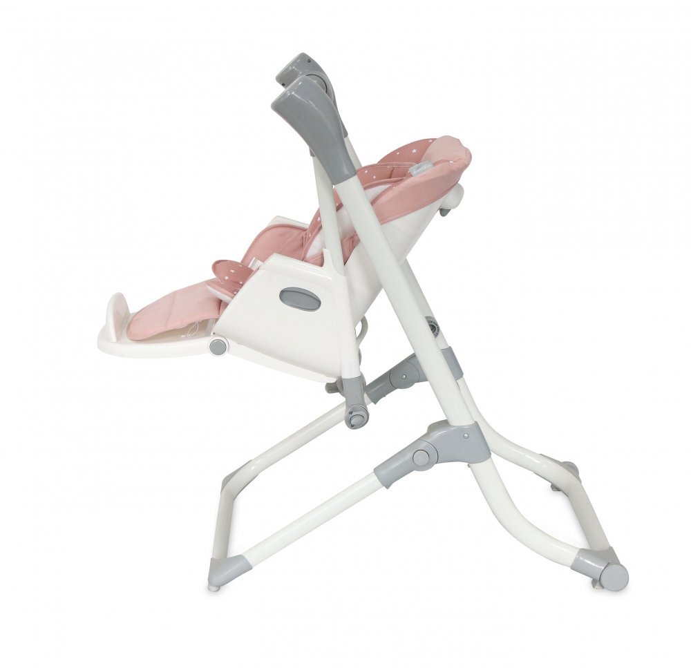 LORELLI Scaun de masa si leagan electric Ventura Peach Beige Stars