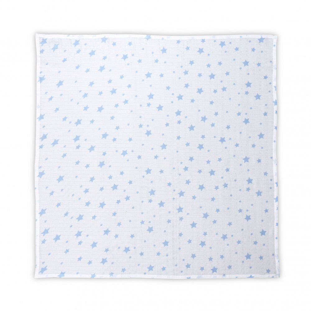 LORELLI Scutec pled din muselina 80x80 cm White with Aquatic