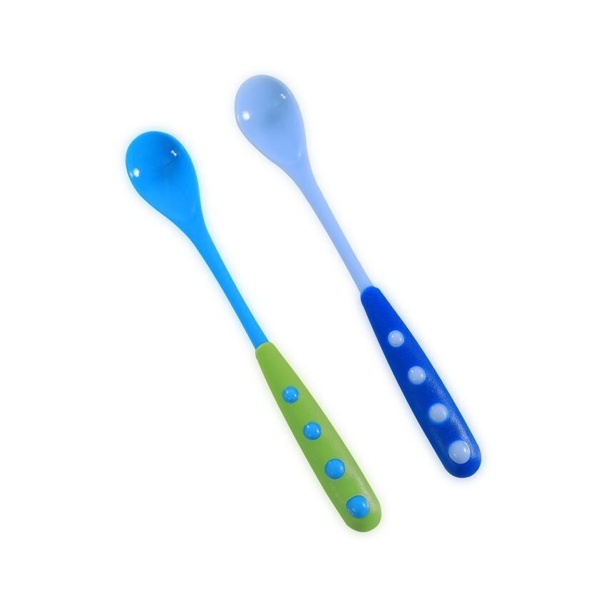 LORELLI Set 2 lingurite cu manere lungi 6 luni+ Blue
