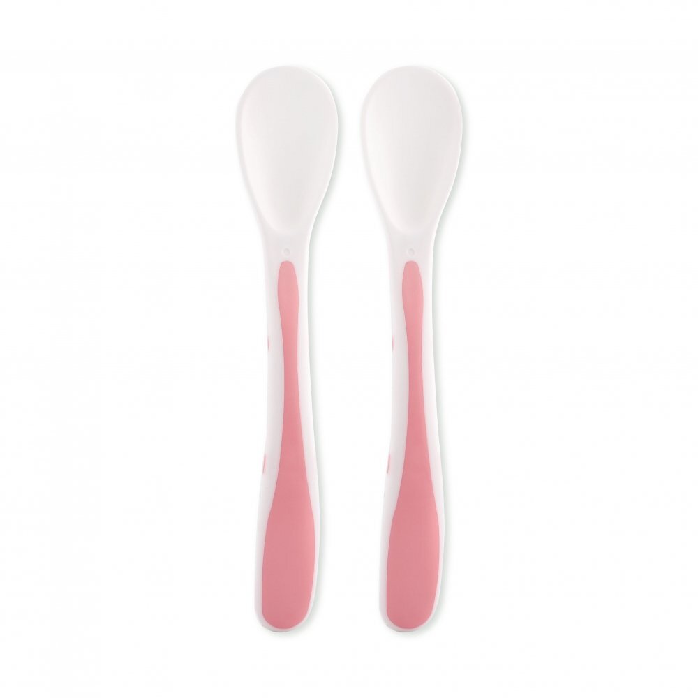 LORELLI Set 2 lingurite cu suport 6 luni+ Pink