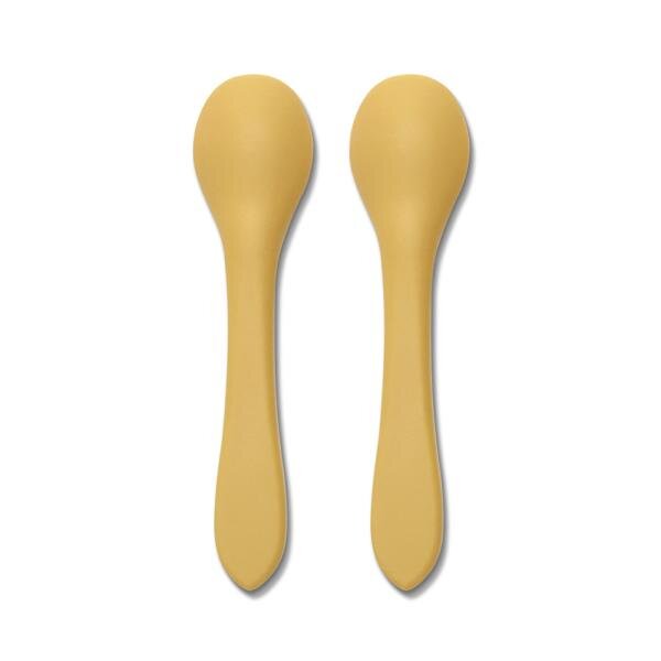 LORELLI Set 2 lingurite din silicon natural Yellow