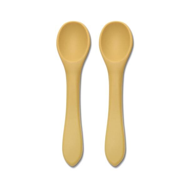 LORELLI Set 2 lingurite din silicon natural Yellow