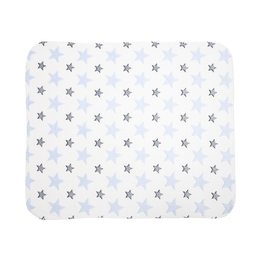LORELLI Set 2 piese paturica moale 90 x 75 cm pernuta in forma de ursulet 45 x 30 cm Poffy Blue 0 luni+