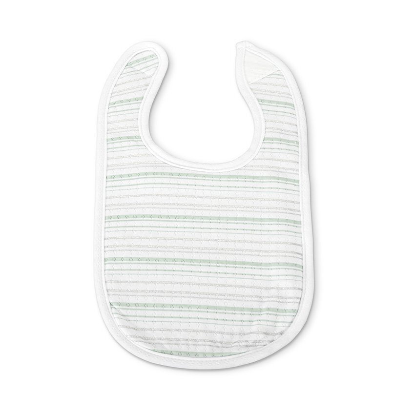 LORELLI Set 3 bavete din bumbac pentru nou-nascut inchidere cu velcro potrivit pentru hranire si in perioada eruptiei dentare 0 luni+ White