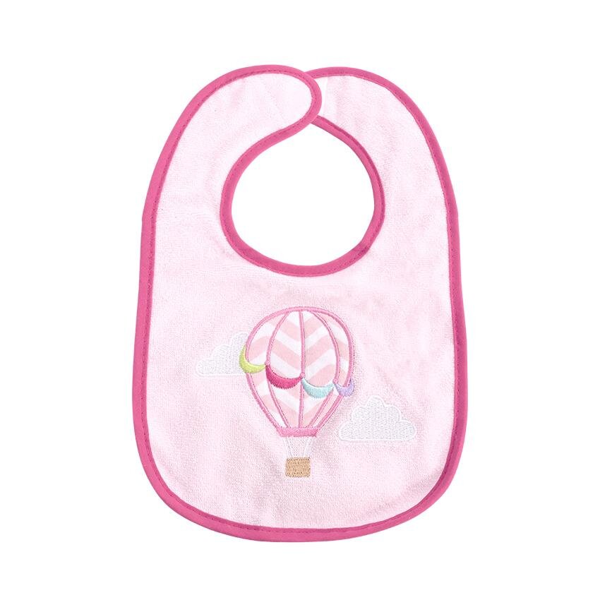 LORELLI Set 7 bavete bumbac si peva 30 x 19 cm inchidere cu banda velcro fetite