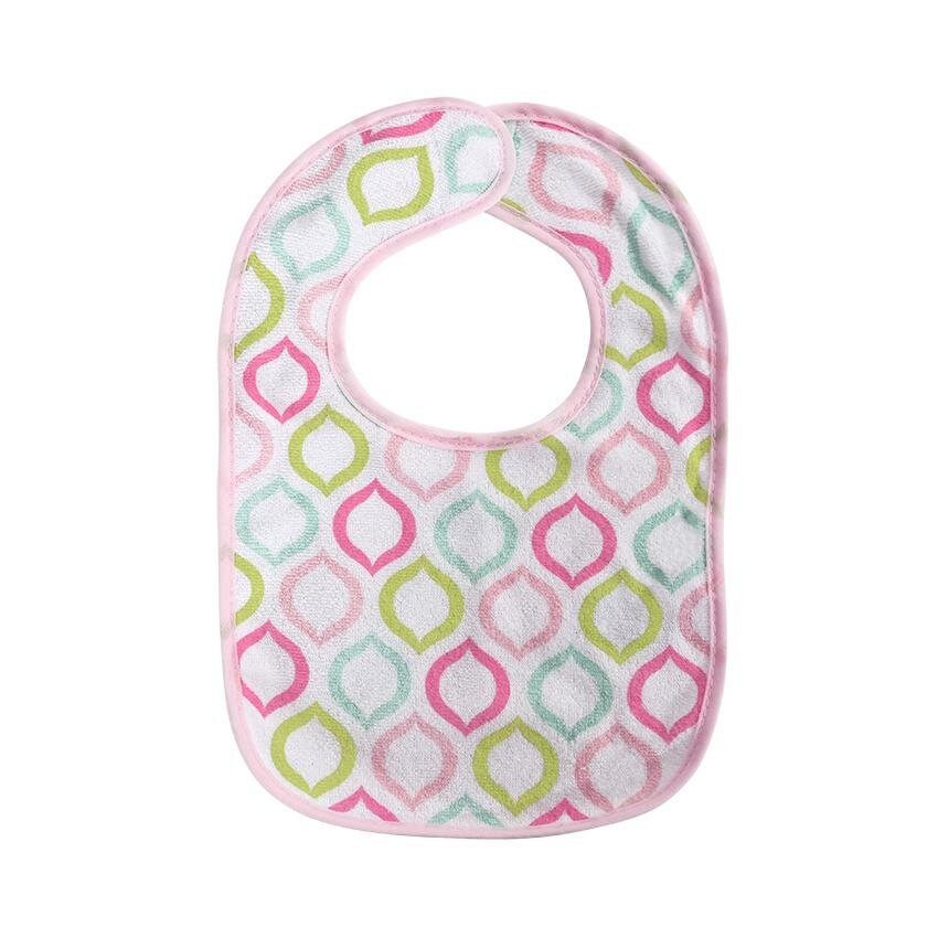 LORELLI Set 7 bavete bumbac si peva 30 x 19 cm inchidere cu banda velcro fetite