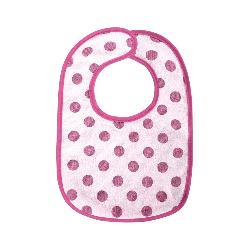 LORELLI Set 7 bavete bumbac si peva 30 x 19 cm inchidere cu banda velcro fetite