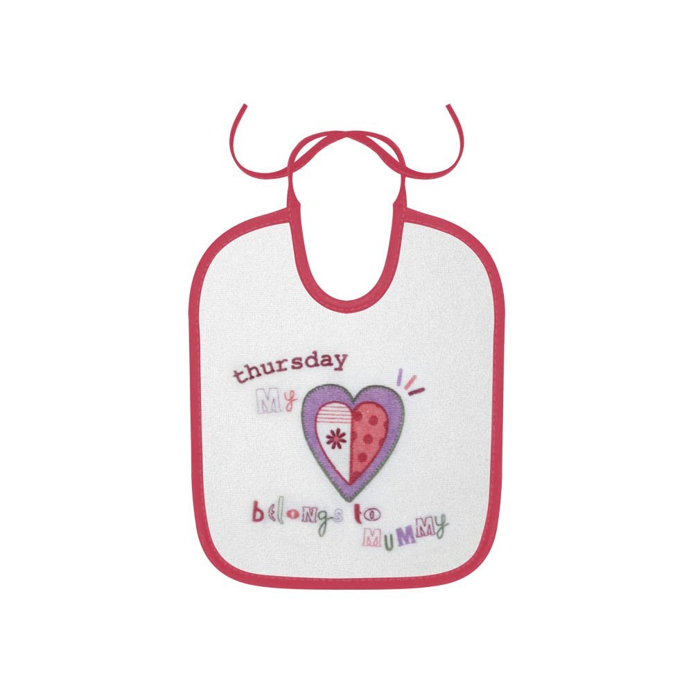 LORELLI Set 7 bavete zilele saptamanii small bumbac inchidere cu snur Girl