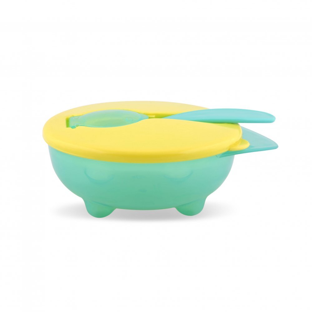 LORELLI Set castron cu capac si lingurita Green