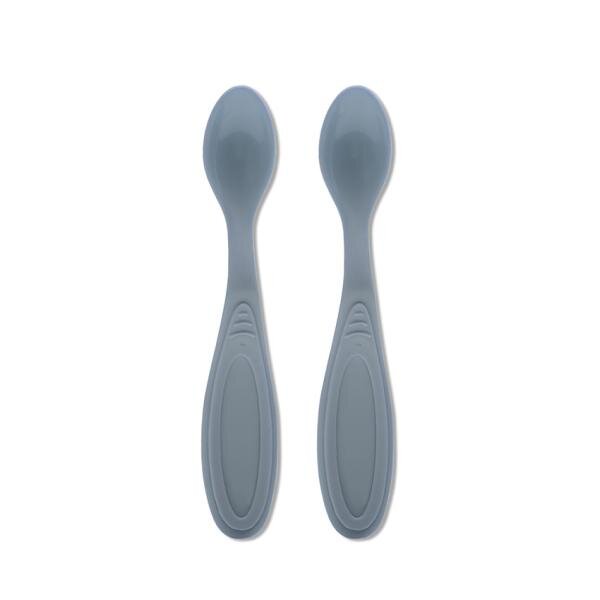 LORELLI Set de 2 lingurite My Friend Cameo Blue cu margine rotunjita 6 luni+