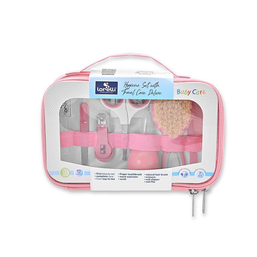 LORELLI Set de ingrijire bebelusi 7 produse esentiale 0 luni+ pink