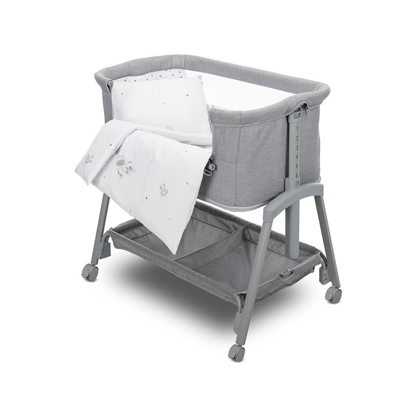 LORELLI Set lenjerie pat 5 piese bumbac ranforce Eva Giraffe White