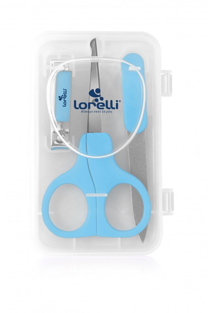 LORELLI Set manichiura bebe 3 piese cu suport blue