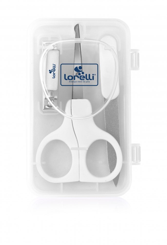 LORELLI Set manichiura bebe 3 piese cu suport white