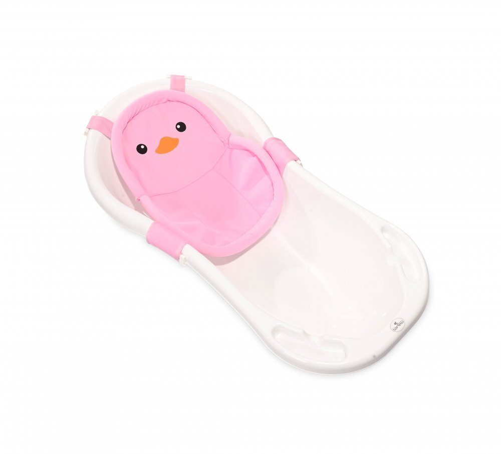 LORELLI Suport tip hamac pentru cadita 0 luni+ Penguin pink