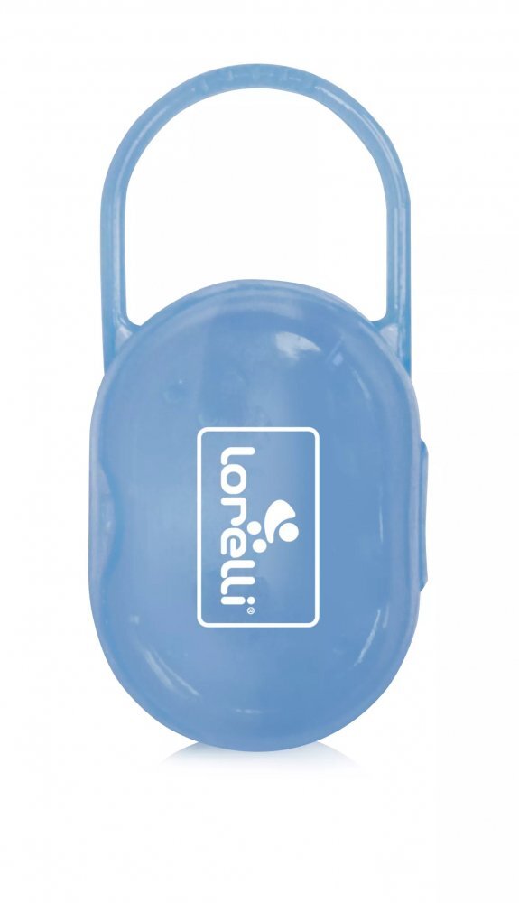 LORELLI Suport transparent cu maner pentru 2 suzete sau tetine Blue