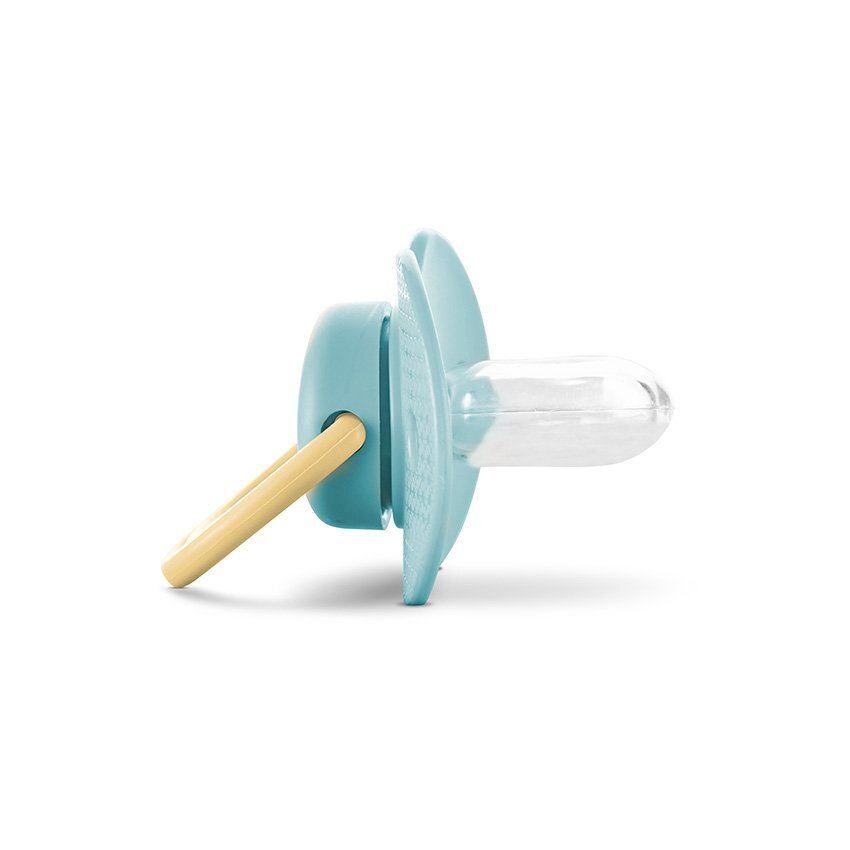 LORELLI Suzeta din silicon moale cu capac 0 luni+ Aqua Blue