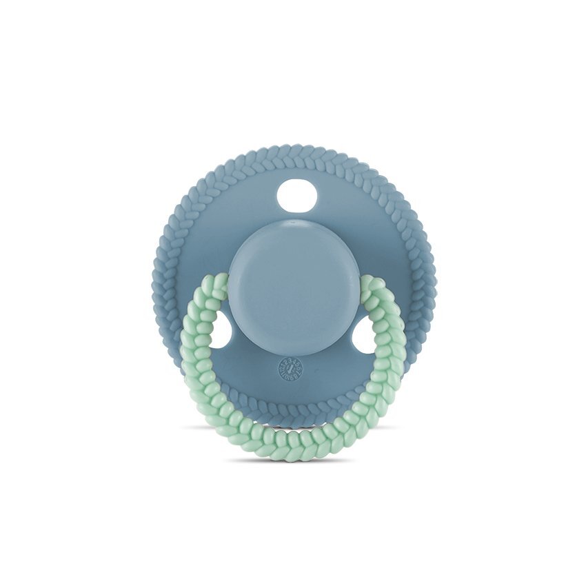 LORELLI Suzeta forma rotunda din silicon moale 0 luni+ Blue