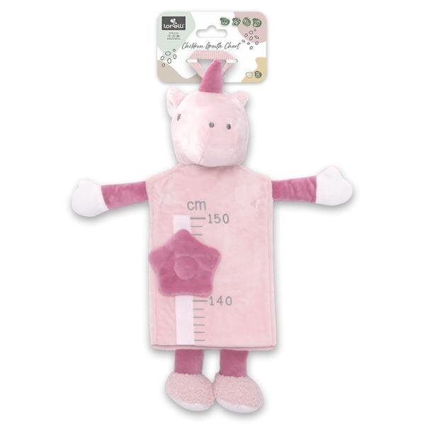 LORELLI Taliometru din plus Unicorn Pink scala de masurare de la 60 la 150 cm 0 luni+