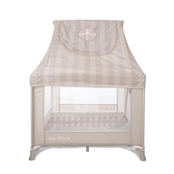LORELLI Tarc de joaca pentru copii My Place Beige tip casuta 100 x 100 x 125 cm