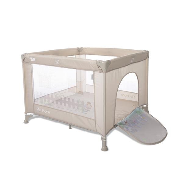 LORELLI Tarc de joaca pentru copii My Place Beige tip casuta 100 x 100 x 125 cm