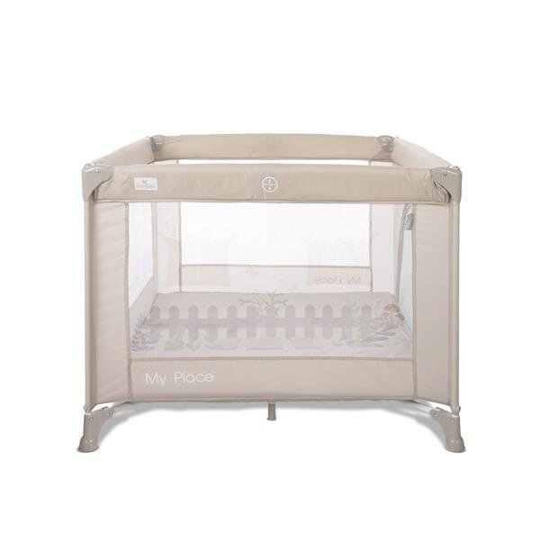 LORELLI Tarc de joaca pentru copii My Place Beige tip casuta 100 x 100 x 125 cm