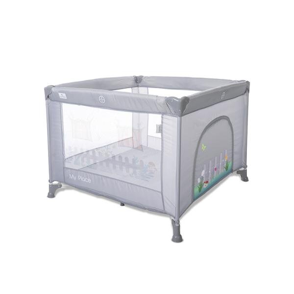 LORELLI Tarc de joaca pentru copii My Place Grey tip casuta 100 x 100 x 125 cm