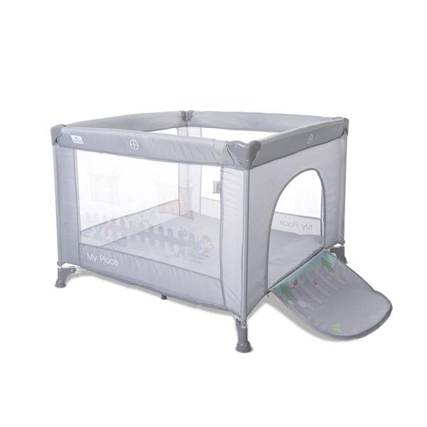 LORELLI Tarc de joaca pentru copii My Place Grey tip casuta 100 x 100 x 125 cm