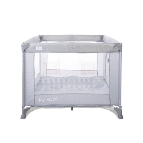 LORELLI Tarc de joaca pentru copii My Place Grey tip casuta 100 x 100 x 125 cm
