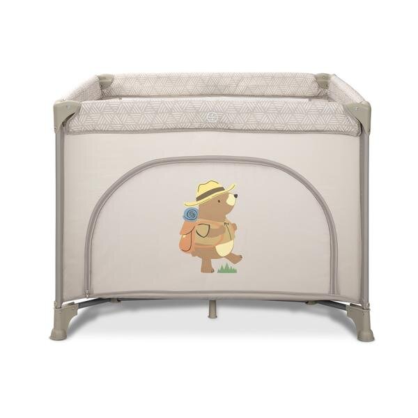 LORELLI Tarc de joaca Play N Relax Beige Camping 100x100x75 cm deschidere laterala cu fermoar geanta de transport