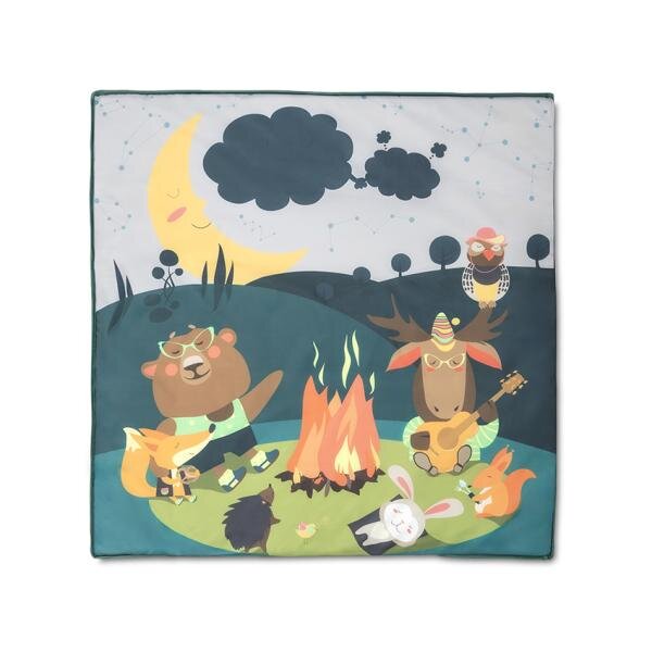LORELLI Tarc de joaca Play N Relax Green Night 100x100x75 cm deschidere laterala cu fermoar geanta de transport