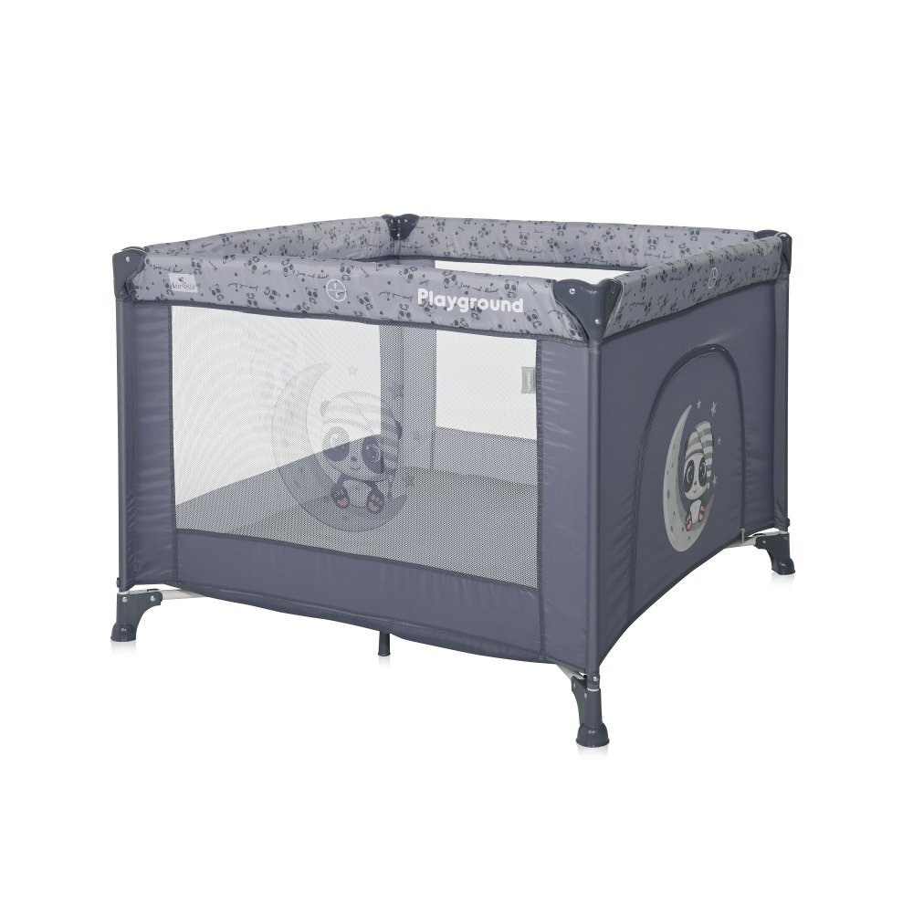 LORELLI Tarc de joaca Playground 100x100cm Cool Grey Pandas