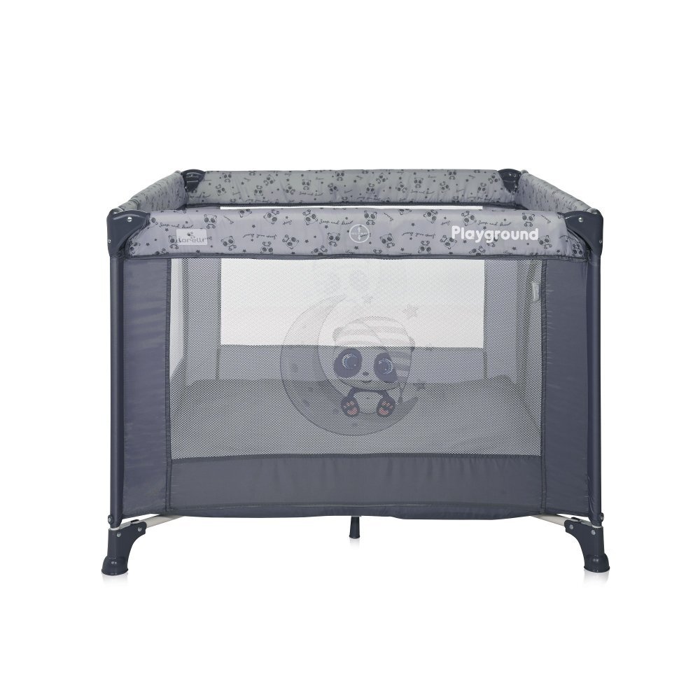 LORELLI Tarc de joaca Playground 100x100cm Cool Grey Pandas