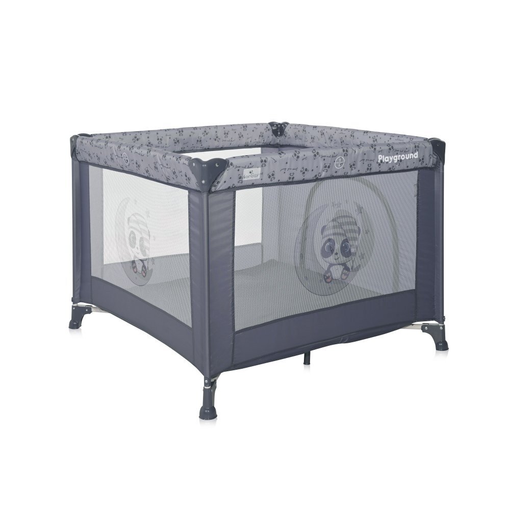 LORELLI Tarc de joaca Playground 100x100cm Cool Grey Pandas